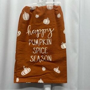 Primitives by Kathy Happy pumpkin spice season cotton tea towel kitchen NEW